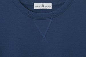House Navy Crewneck Sweatshirt - Fairtrade and Organic